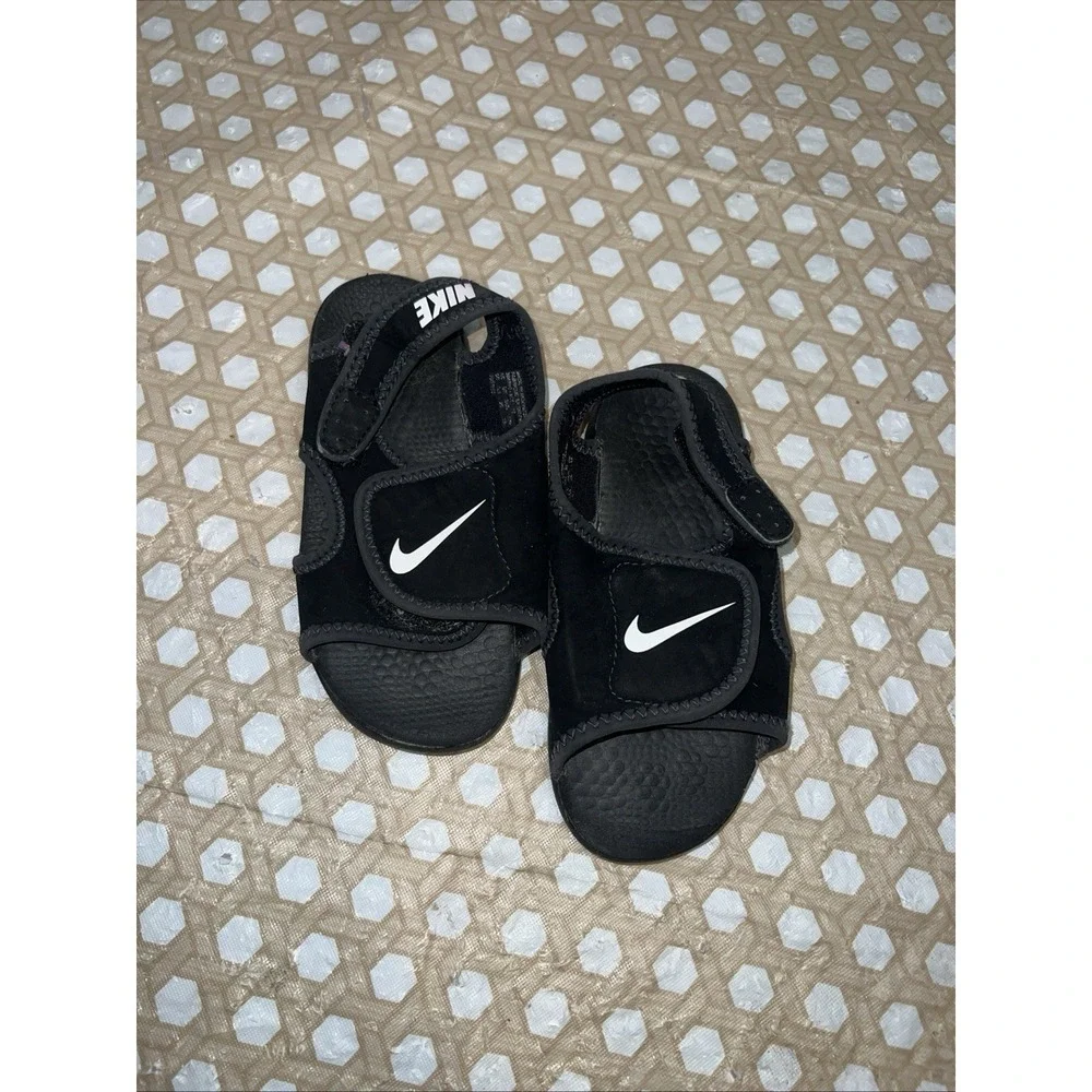 Size Kids Nike Sunray Adjust  Black Sandal See Measurements